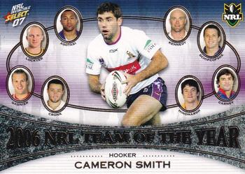 2007 Select NRL Invincible - 2006 Team of the Year #TY7 Cameron Smith Front